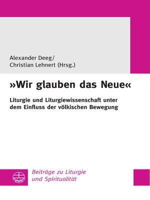 cover image of "Wir glauben das Neue"